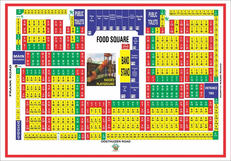 East rand traders square center map /
